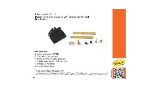 Guía LMP con tornillo para pista de madera