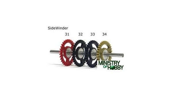 3/32 SIDEW soft plastic Gear 31t Red