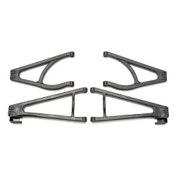 Suspension arm set, adjustable wheelbase