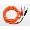 Cable flexible mandos 1,5m + 3 Bananas