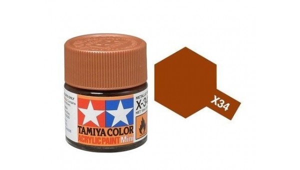 PINTURA ACRILICA X-34, Metallic Brown