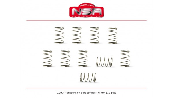 Muelles de suspension formula 1 Soft 6 mm
