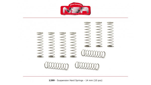 Muelles de suspension formula 1 Duros 14 mm