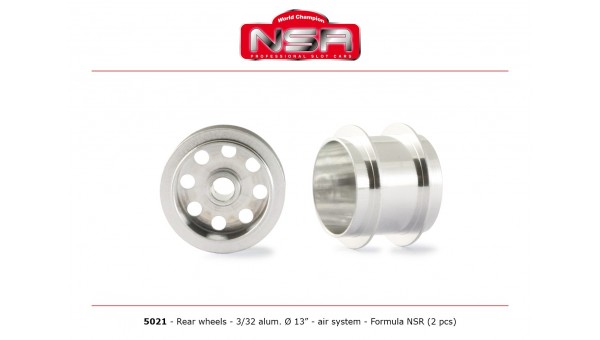 Llantas 13mm 3/32 air system traseras formula 1 x2