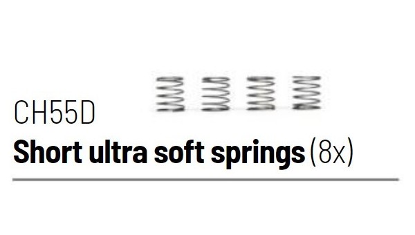 SICH55D - Muelles Cortos Extra Blandos para Suspensión x8 de Slot.it