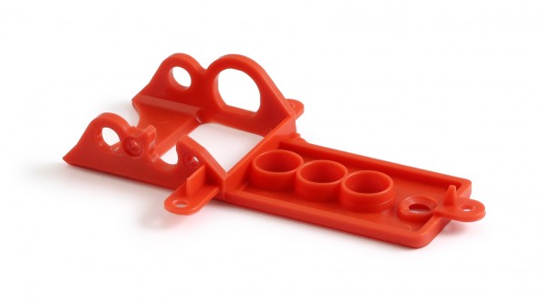 NSR1270 - Soporte motor SideWinder Classic y Abarth 500 Extra duro rojo