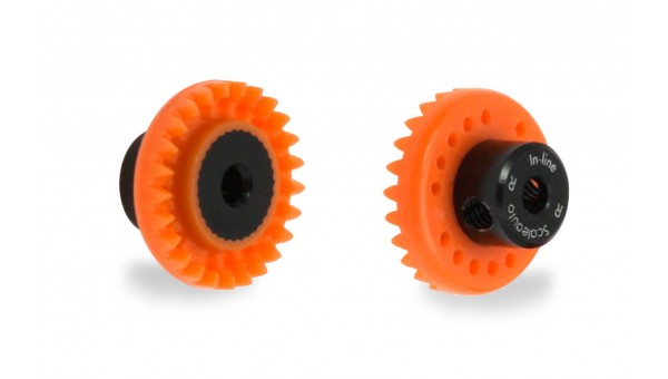 SC-1111R - Corona 25d. In-Line en Nylon Naranja Procomp-RS de Scaleauto