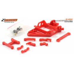 Soporte Motor AW RT3 Offset -0.50mm Extra-Hard (Rojo) de Scaleauto - SC-6536c