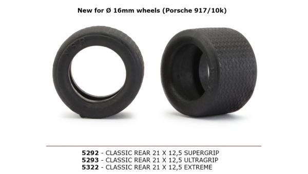 NSR5292 - CLASSIC Rear 21 x 12.5 SUPERGRIP 16mm