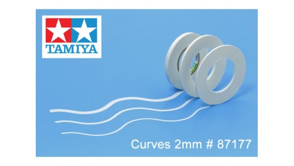 TA87177 - Cinta adhesiva de enmascarar para curvas 2mm