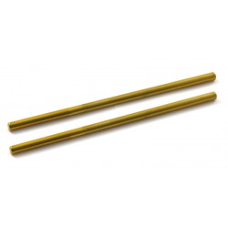 50 x 2.38mm Eje Acero Gold Surface x2