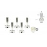 Tornillería Suspensión de Cabeza ø4,3mm M2x7mm