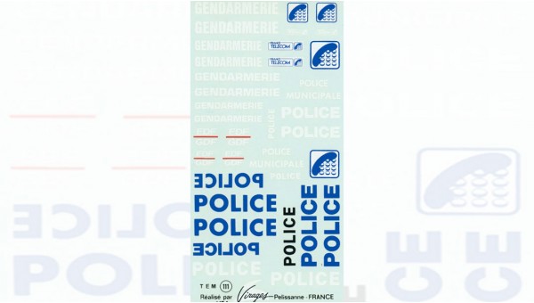 VIR-0111 - Calca virages Police Servicios públicos franceses