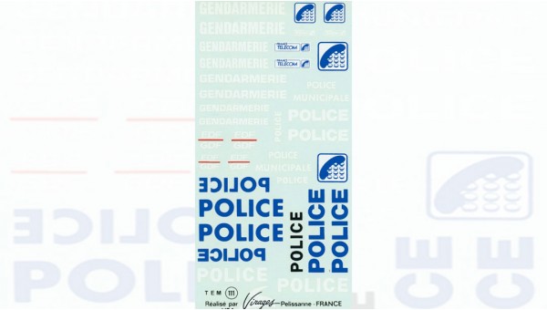 VIR-0111 - Calca virages Police Servicios públicos franceses