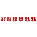 24 x separadores para eje de 0.5 / 1 / 1.5 / 2 / 2.5 y 3mm