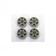 M-T159SP3S - Tapacubos Type Impreza 15,9mm White de Mustang Slot