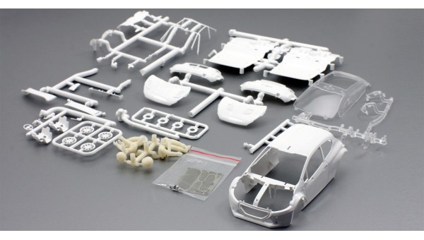 Scaleauto - SC-3616 - Carrocería Peugeot 208 T16 en Kit Blanca.