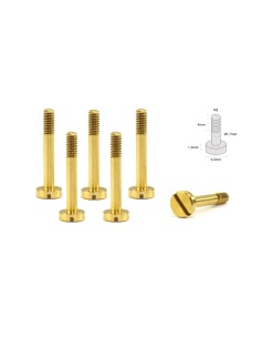 SC-5136D - Tornillería de Cabeza ø4,3mm M2x13mm en Latón scaleauto