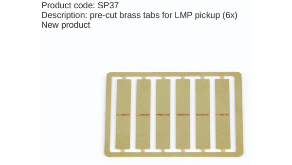 SISP37 - Clips Latón para Guía LMP de slot.it