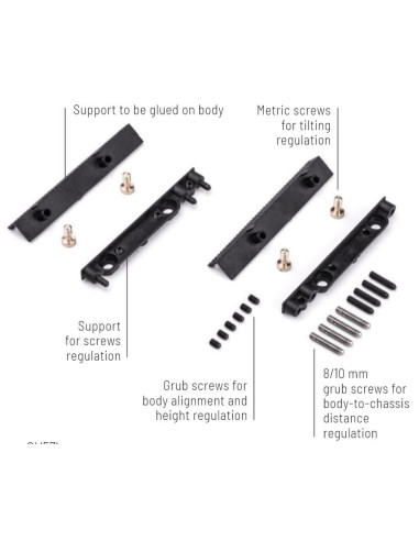 SICH57B - Soporte carrocería HRS-2 con regulacion de altura de Slot.it