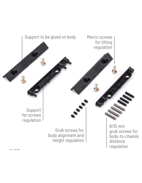 SICH57B - Soporte carrocería HRS-2 con regulacion de altura de Slot.it