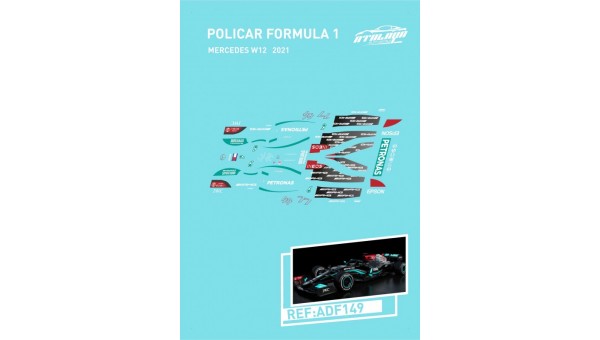 Calcas Policar F1 Mercedes 2021 - ADF149 de Atalaya Decals