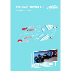 Calcas Policar F1 Alpine 2021 - ADF148 de Atalaya Decals