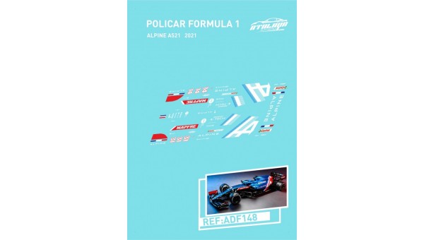 Calcas Policar F1 Alpine 2021 - ADF148 de Atalaya Decals