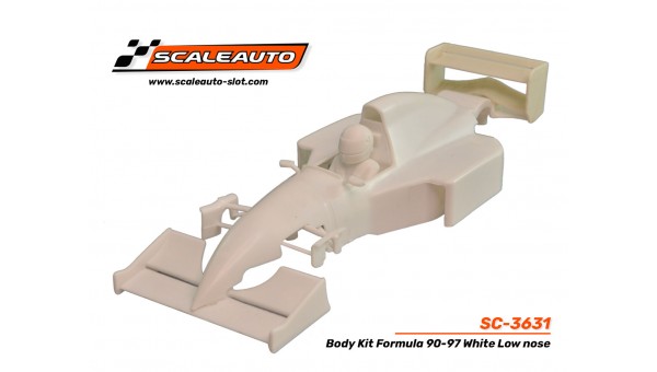 Carrocería Formula 90-97 en Kit Blanca. Morro Bajo SC-3631 Scaleauto