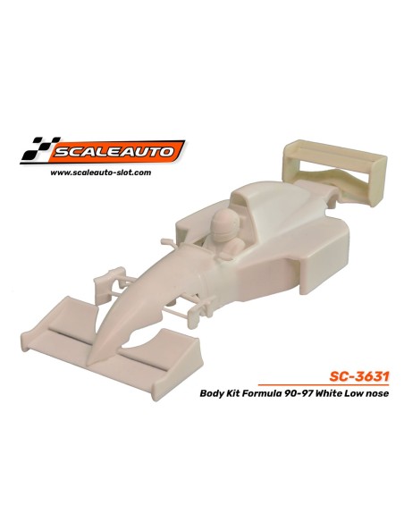 Carrocería Formula 90-97 en Kit Blanca. Morro Bajo SC-3631 Scaleauto