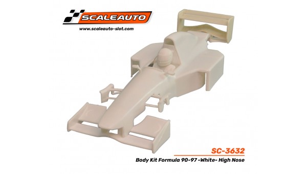 Carrocería Formula 90-97 en Kit Blanca. Morro Alto SC-3632 Scaleauto
