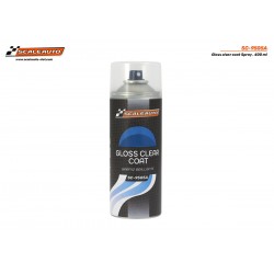 Spray barniz Brillante plástico fibra resina 400ml Scaleauto SC-9505A