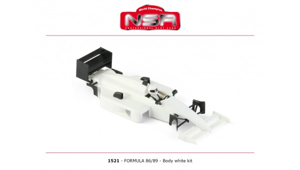 NSR1521 - Carrocería Kit Formula1 - Blanca