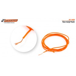 SC-1650 - Cable 1,5mm. Naranja Siliconado. 1 metro. de Scaleauto