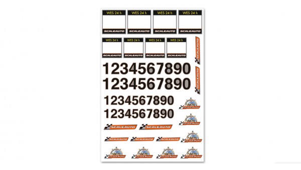 SC-9002 - Race number Decal set 1/32 de Scaleauto