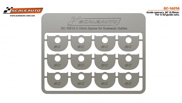 SC-1651A - Separadores para guia SC espesor 0,10mm de Scaleauto