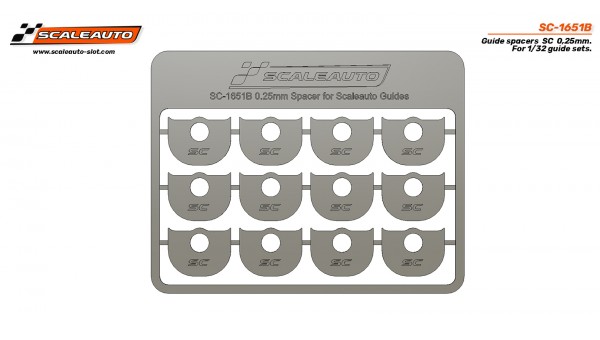 SC-1651B - Separadores para guia SC espesor 0,25mm de Scaleauto