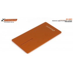 SC-5089 - Plancha aluminio portacoches anodizado Naranja de Scaleauto