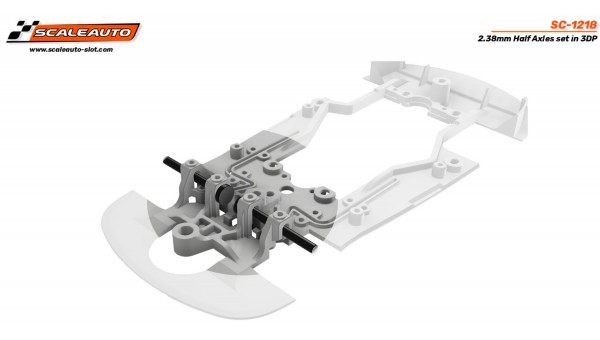 SC-1218 - Semi Ejes 3DP 2.38mm. para Chasis Inflex 2.0 de Scaleauto