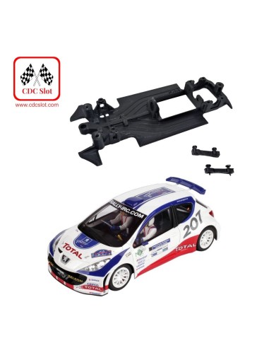 CDC-MBIL260 Peugeot 207 MBIL de Avant Slot. Chasis 3D en línea
