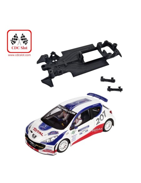 CDC-MBIL260 Peugeot 207 MBIL de Avant Slot. Chasis 3D en línea