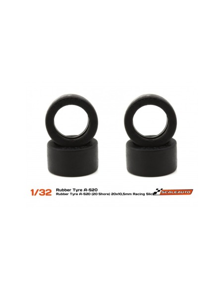 Scaleauto - SC-4756AS20 A-S20 (Shore 20) 20x10,5mm Racing Slick
