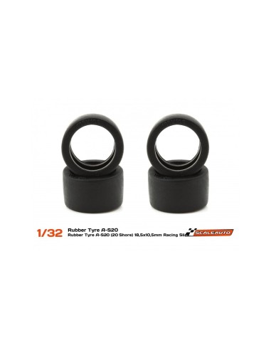 Scaleauto - SC-4760AS20 A-S20 (Shore 20) 18,5x10,5mm Racing Slick