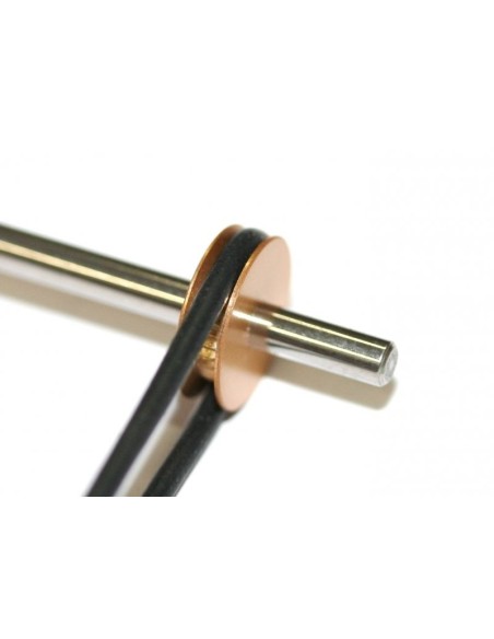 Polea UNIVERSAL Ø8 eje 2,38 mm. AZUL Slotingplus