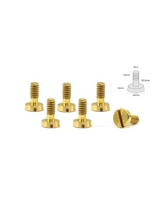 Tornillería Especial Suspensión de Cabeza Cónica ø4,5mm. M2,2x5mm en Latón.