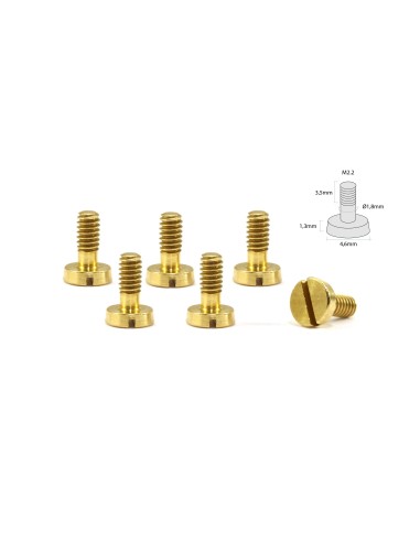 Tornillería Especial Suspensión de Cabeza Cónica ø4,5mm. M2,2x5mm en Latón.