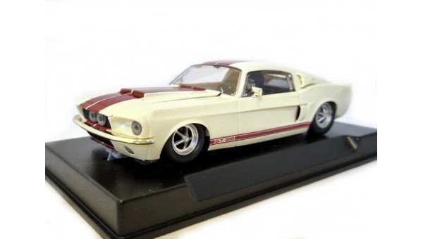 TH-CA00502 - Mustang G.T. 350 White Wimbledon 1967 Thunderslot 