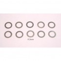10 X Espaciadores metal para guias 1/32 0,2mm