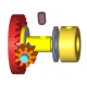 Corona 23D In-line ejes 2.38mm