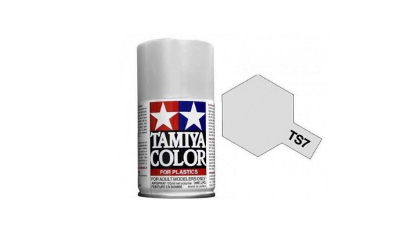 Tamiya TA85007 Pintura Spray 100ml. Blanco Racing Tamiya TS-7